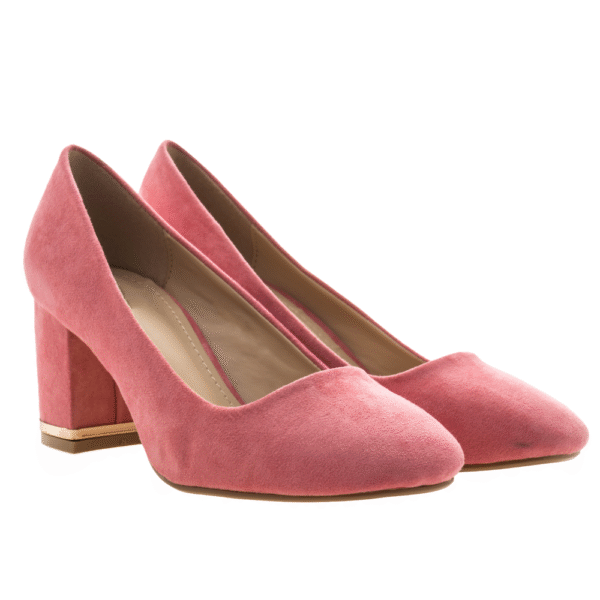 Pink Blocks-Heels Pumps